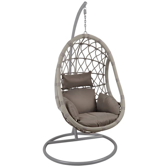 Πολυθρόνα Macan (Wicker Γκρι)